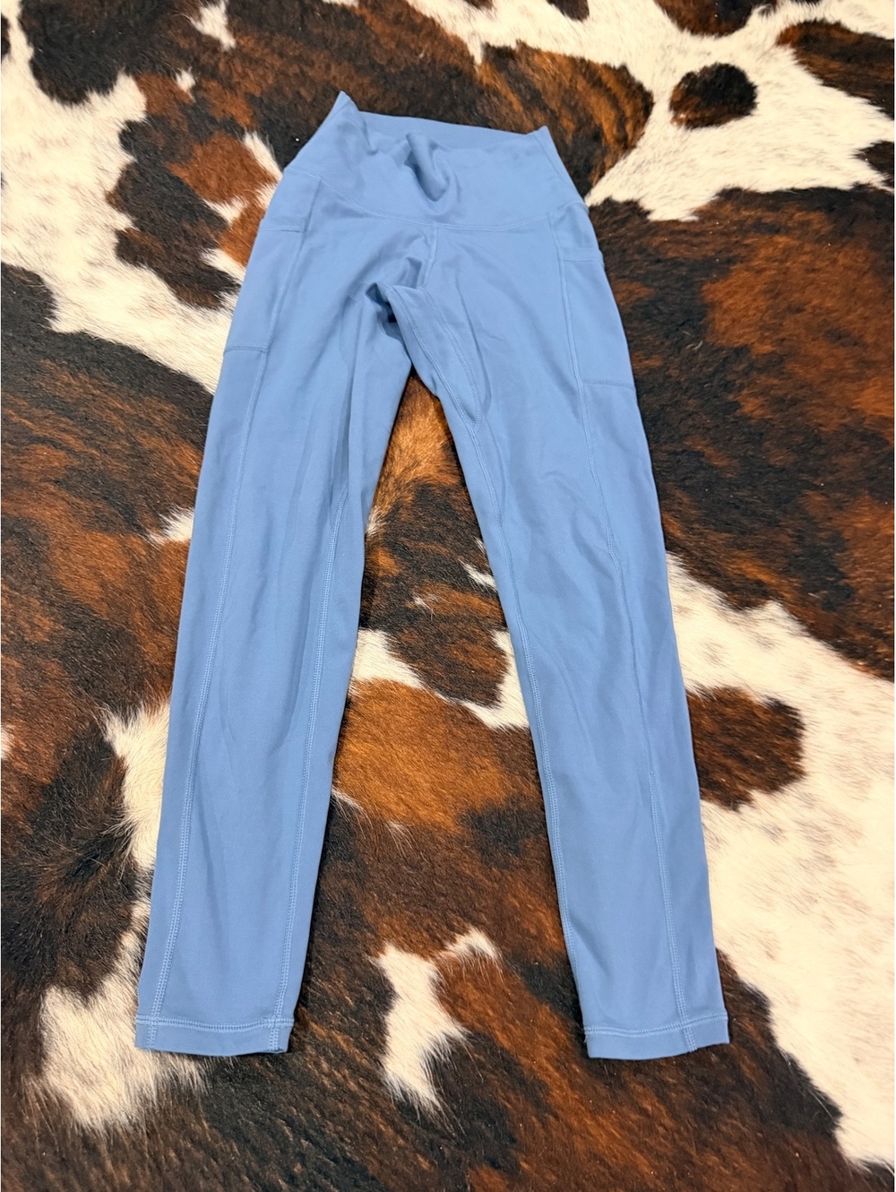 colorfulkoala Women's Blue XS Leggings with Side Pocket